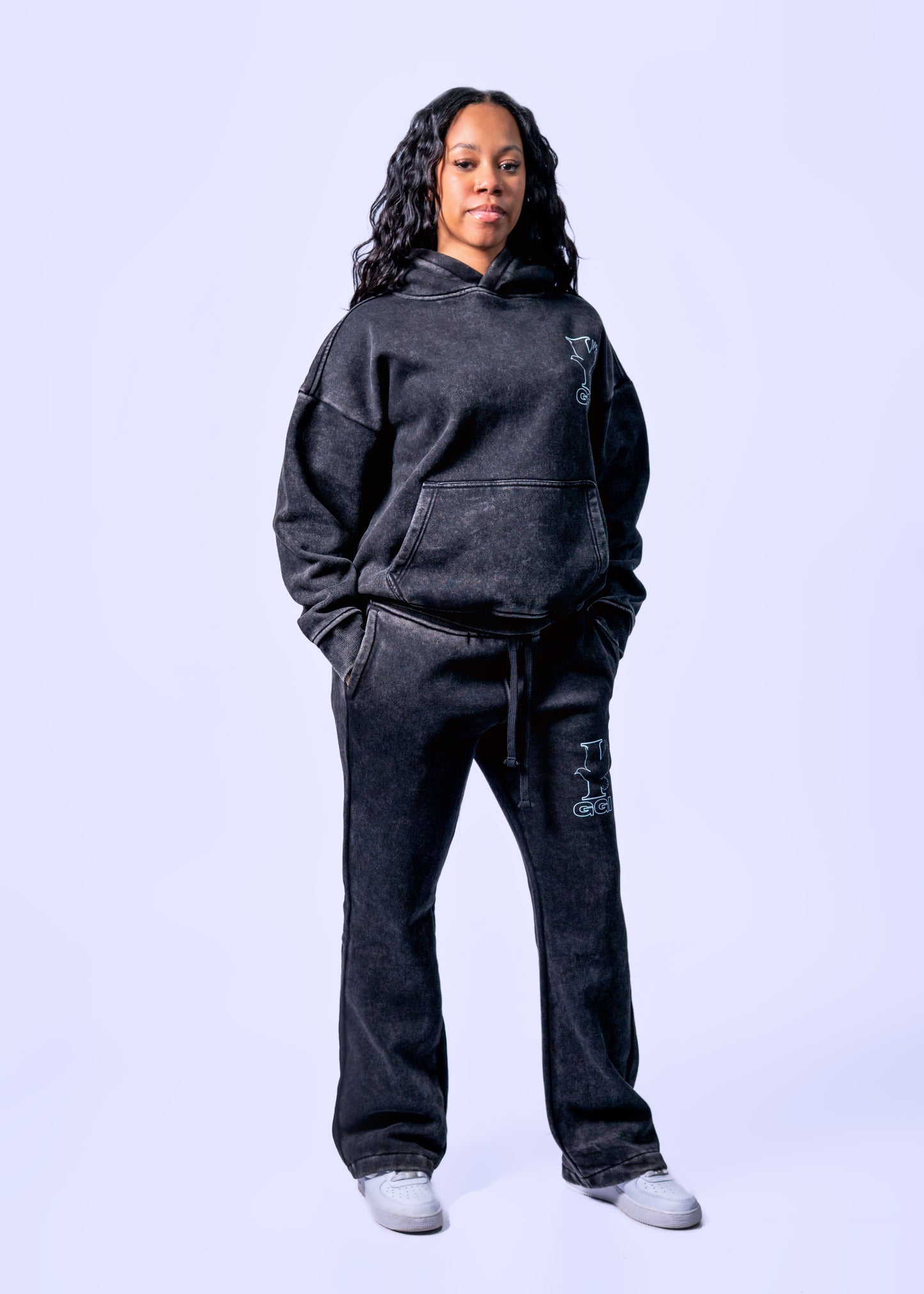Immortelle x Go Get It Charcoal Sweatsuit