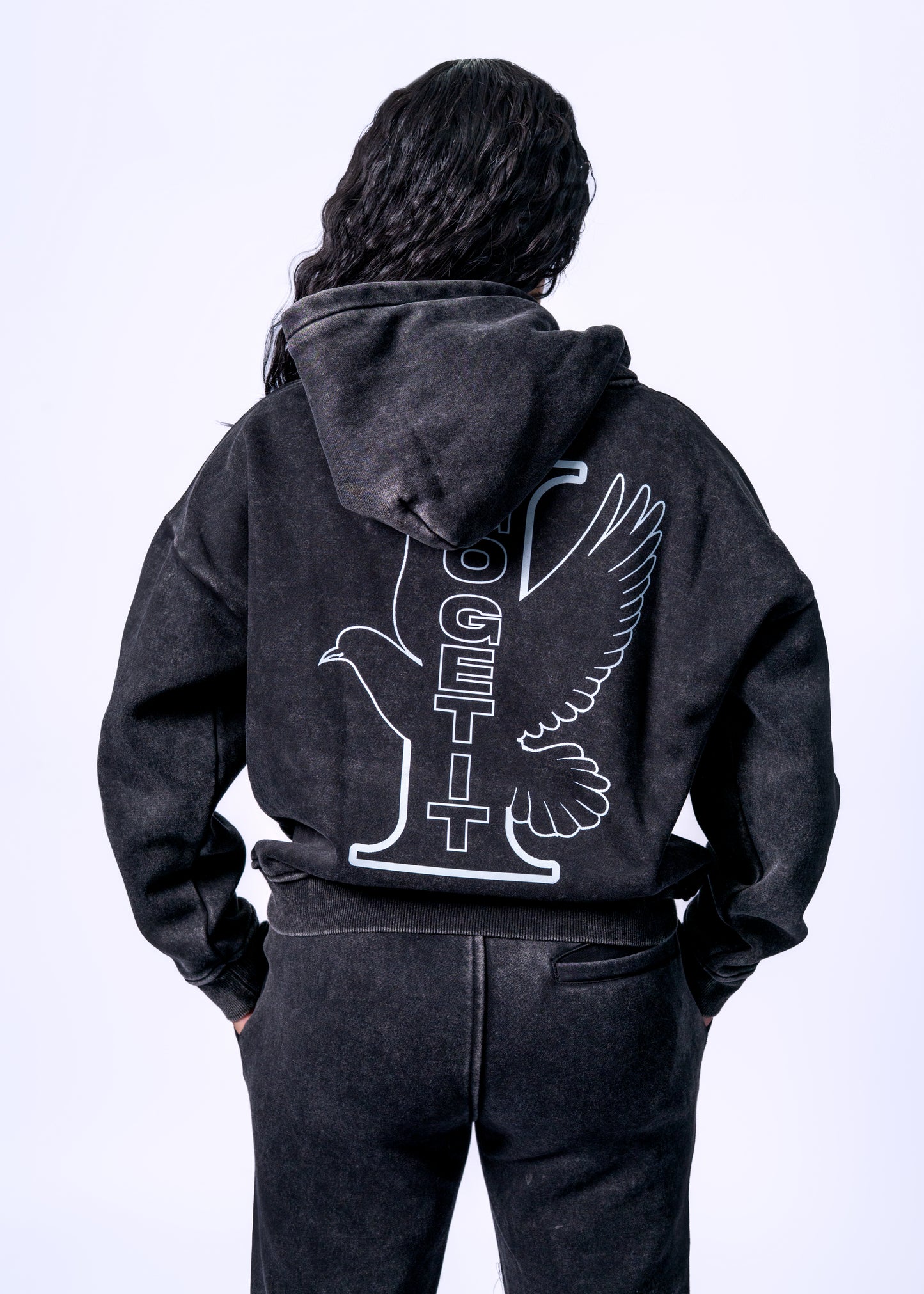 Immortelle x Go Get It Charcoal Sweatsuit